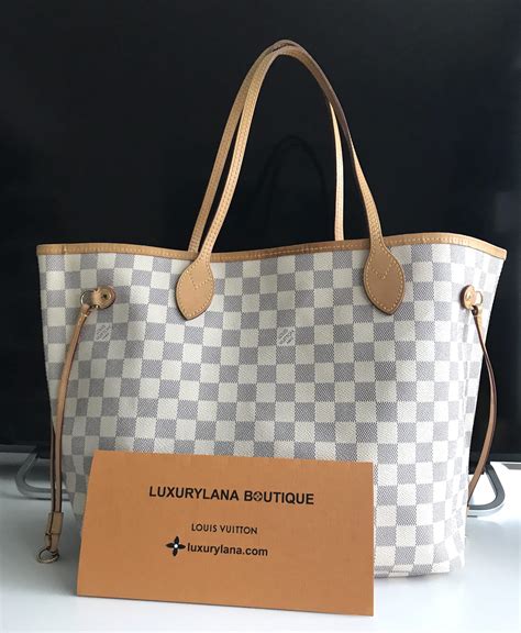 louis vuitton damier azur tote.